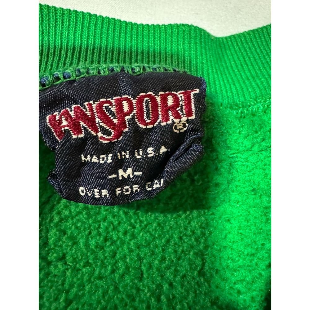 VTG 90s Notre Dame Fighting Irish Jansport M/L Crewneck Sweatshirt USA College - Picture 10 of 13